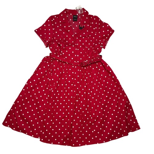Abito donna rosso pois - abito,