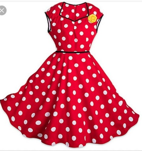 Abito pois rosso - rosso, bianco